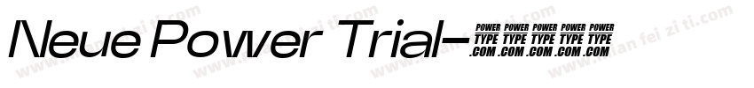 Neue Power Trial字体转换